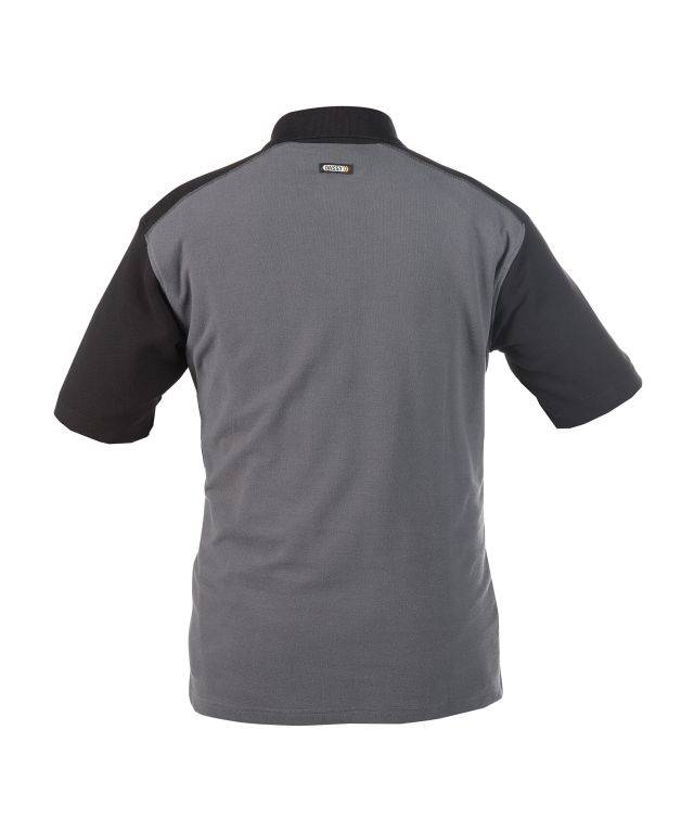 DASSY Cesar 2farbiges Poloshirt 710004 6471 ZEMENTGRAU/SCHWARZ Gr. XL