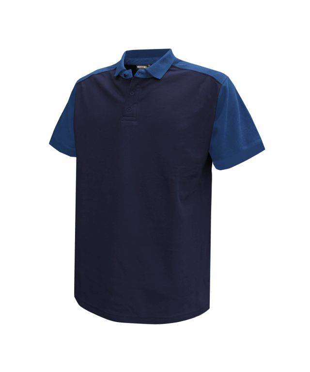 DASSY Cesar 2farbiges Poloshirt 710004 6821 DUNKELBLAU/KORNBLAU Gr. 3XL