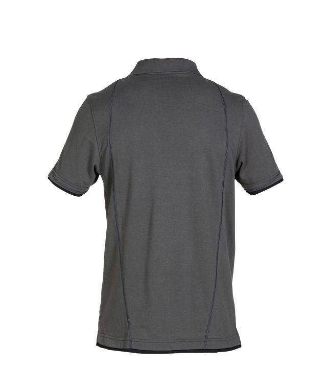 Poloshirt, ANTHRAZITGRAU/SCHWARZ, Gr. M
