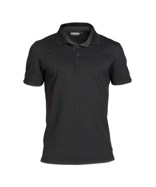 Poloshirt, SCHWARZ/ANTHRAZITGRAU, Gr. L