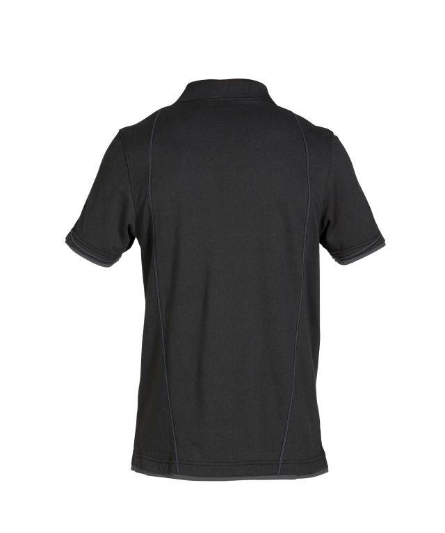 Poloshirt, SCHWARZ/ANTHRAZITGRAU, Gr. L