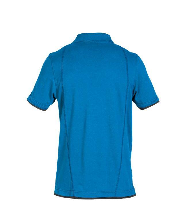 Poloshirt, AZURBLAU/ANTHRAZITGRAU, Gr. 4XL