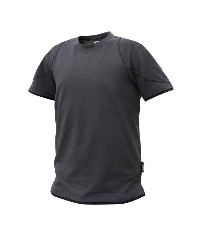 T-shirt, ANTHRAZITGRAU/SCHWARZ, Gr. L