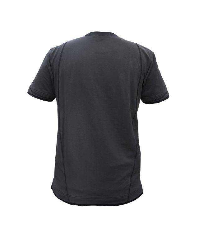 T-shirt, ANTHRAZITGRAU/SCHWARZ, Gr. L
