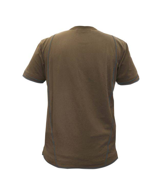 T-shirt, LEHMBRAUN/ANTHRAZITGRAU, Gr. XL