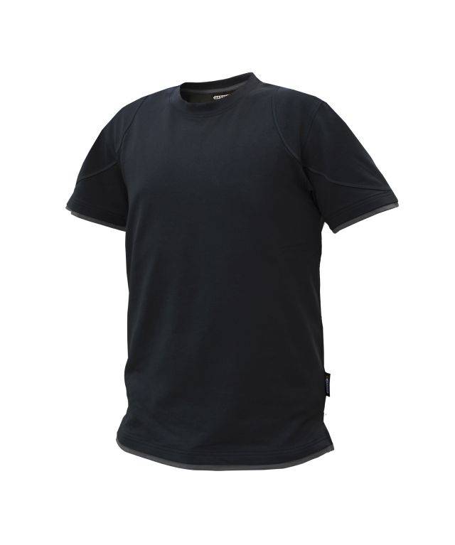 T-shirt, SCHWARZ/ANTHRAZITGRAU, Gr. 2XL