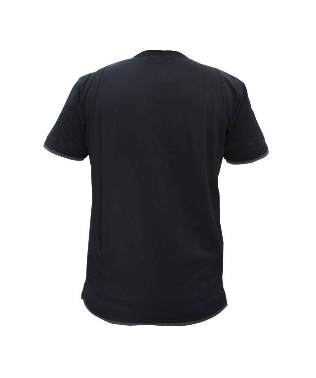 T-shirt, SCHWARZ/ANTHRAZITGRAU, Gr. XS