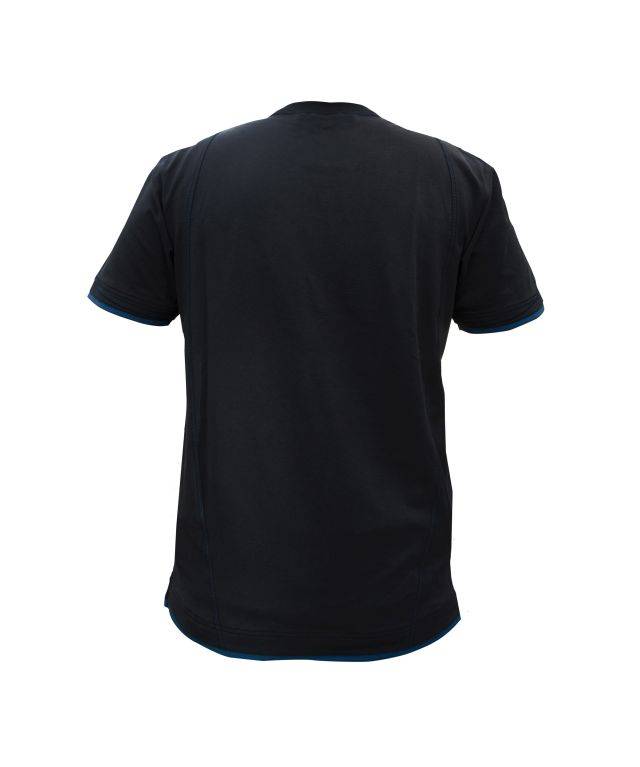 T-shirt, SCHWARZ/AZURBLAU, Gr. XS