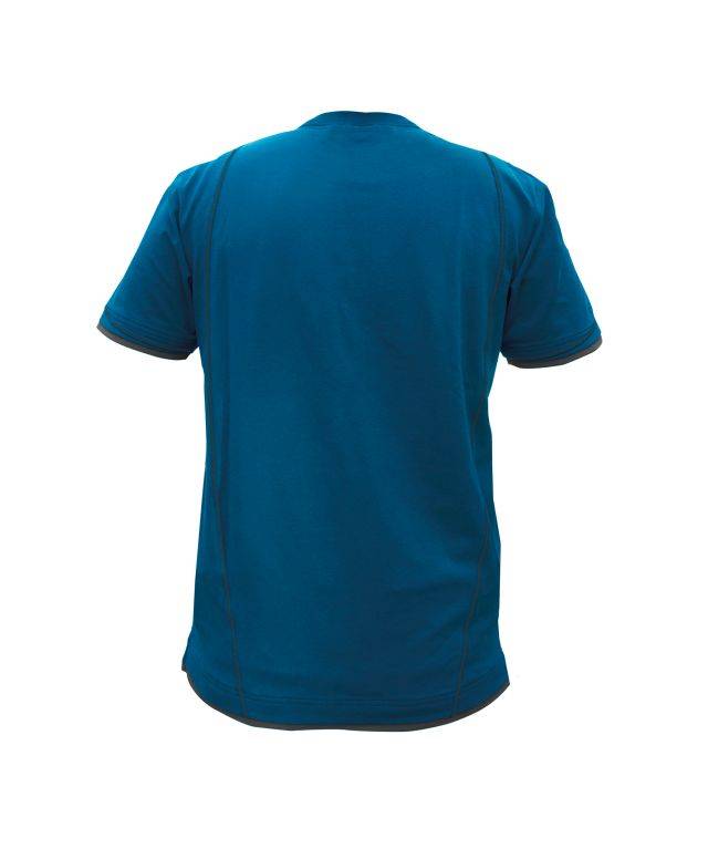 T-shirt, AZURBLAU/ANTHRAZITGRAU, Gr. 4XL