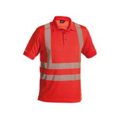 DASSY Brandon Warn UV-Poloshirt 710024 0606 NEONROT Gr. 2XL