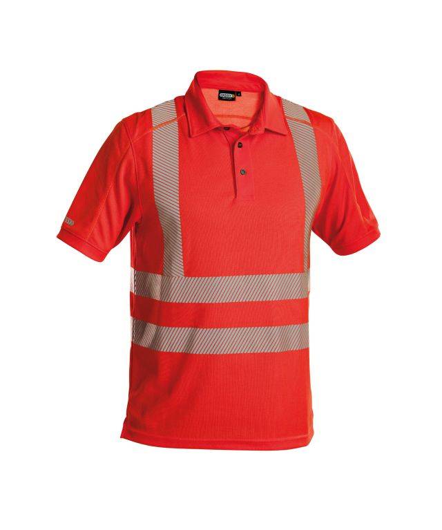 DASSY Brandon Warn UV-Poloshirt 710024 0606 NEONROT Gr. M