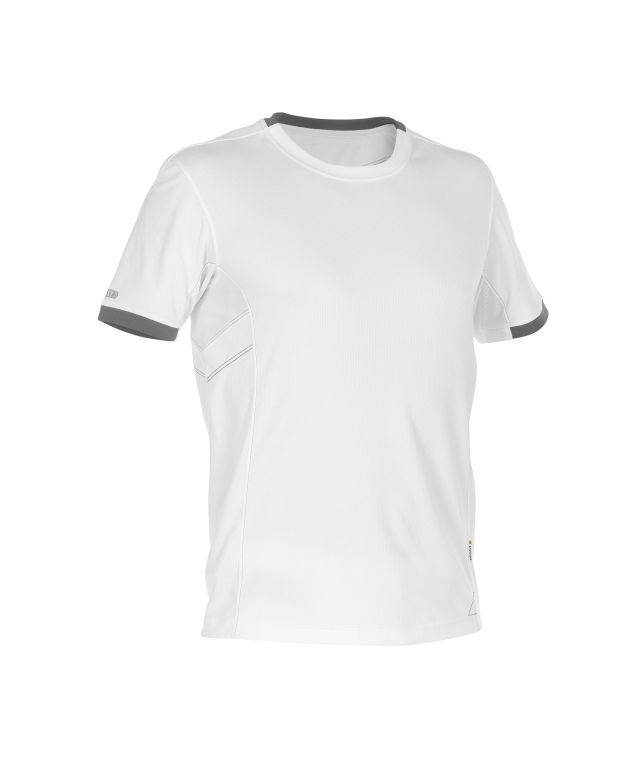 T-shirt, WEIß/ANTHRAZITGRAU, Gr. 3XL