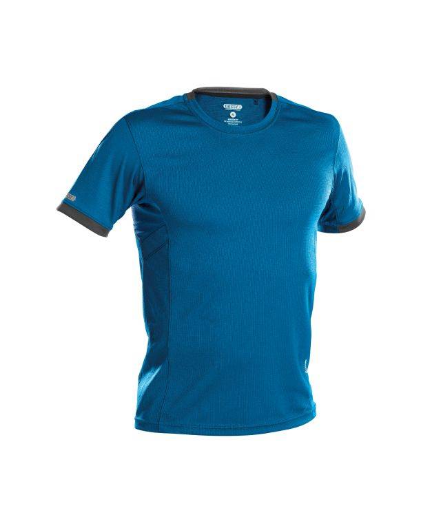 DASSY Nexus T-shirt 710025 6846 AZURBLAU/ANTHRAZITGRAU Gr. L