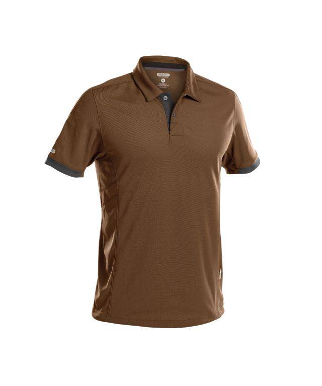 DASSY Traxion Poloshirt 710026 6541 LEHMBRAUN/ANTHRAZITGRAU Gr. 4XL