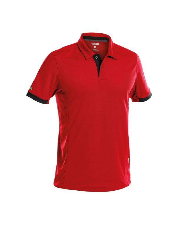 DASSY Traxion Poloshirt 710026 6674 ROT/SCHWARZ Gr. XS