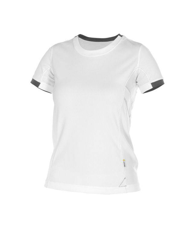 T-shirt für Damen, WEIß/ANTHRAZITGRAU, Gr. S