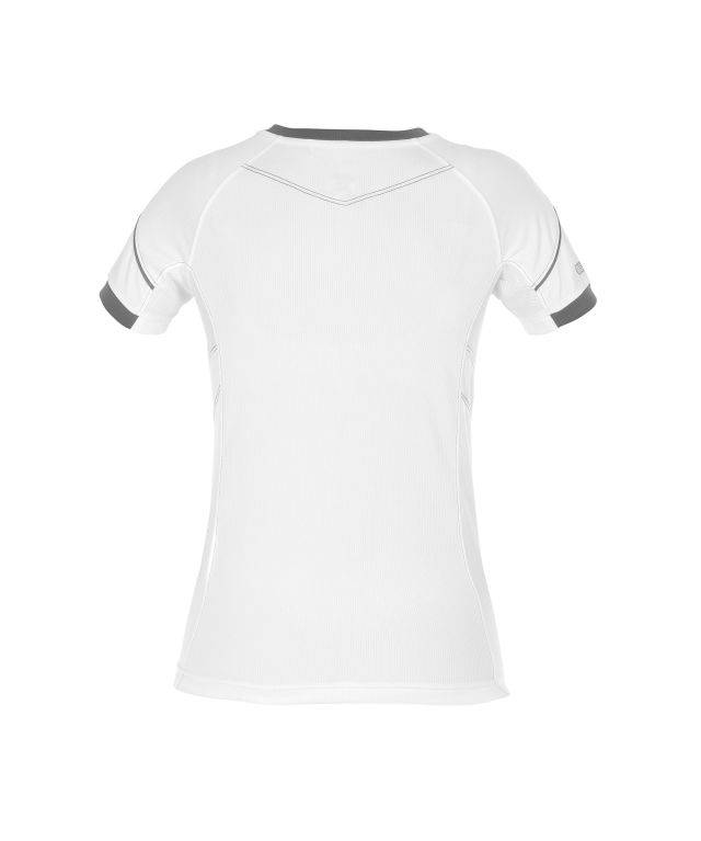 T-shirt für Damen, WEIß/ANTHRAZITGRAU, Gr. S