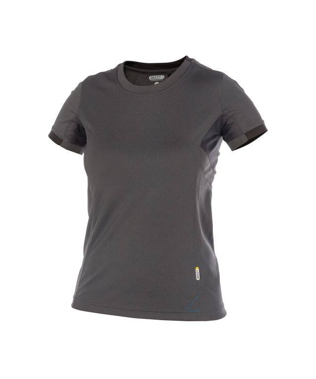 T-shirt für Damen, ANTHRAZITGRAU/SCHWARZ, Gr. M