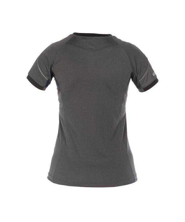 T-shirt für Damen, ANTHRAZITGRAU/SCHWARZ, Gr. XL