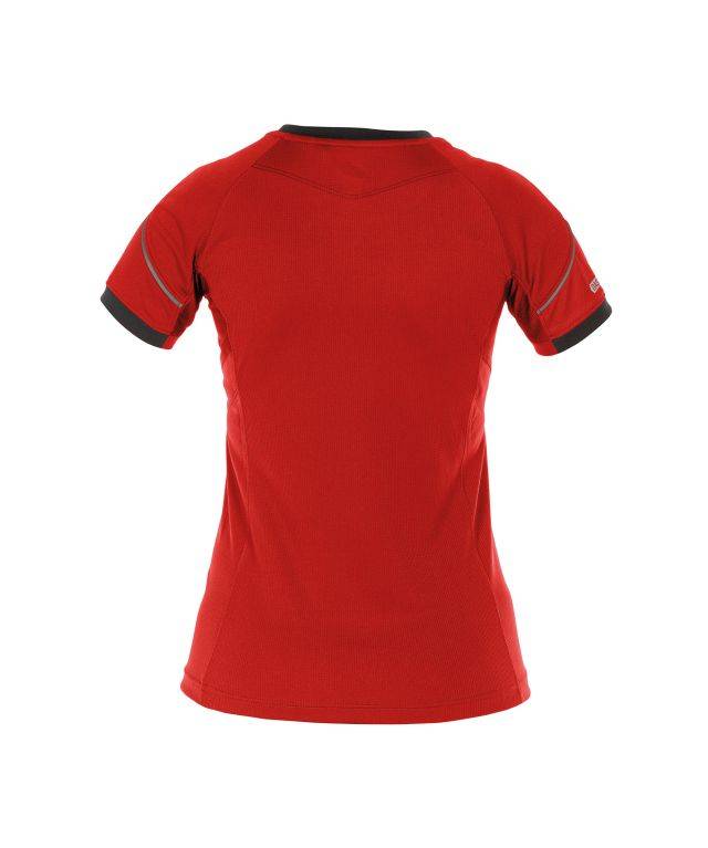 T-shirt für Damen, ROT/SCHWARZ, Gr. 2XL