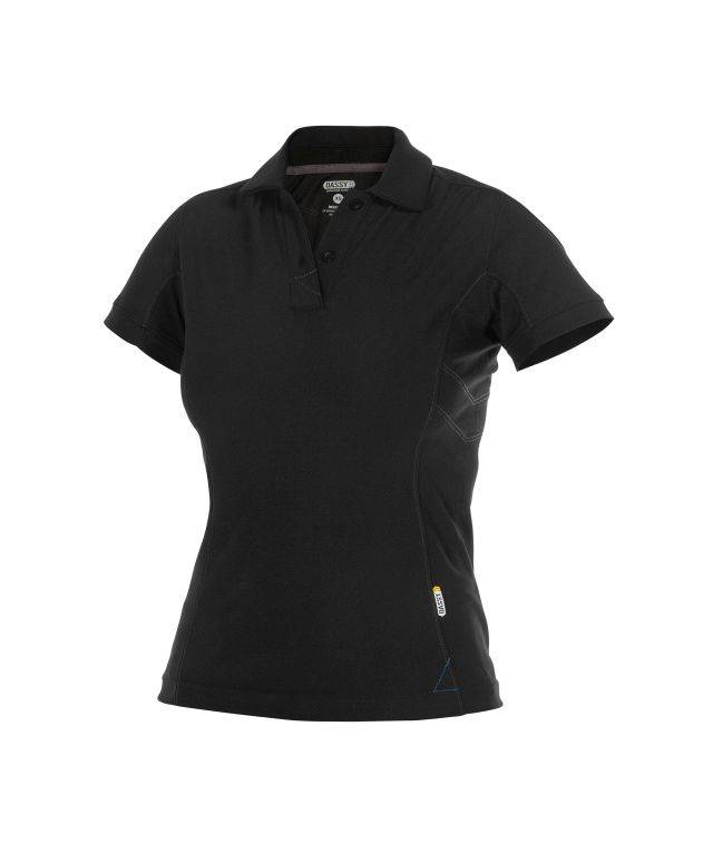 Poloshirt für Damen, SCHWARZ, Gr. XL