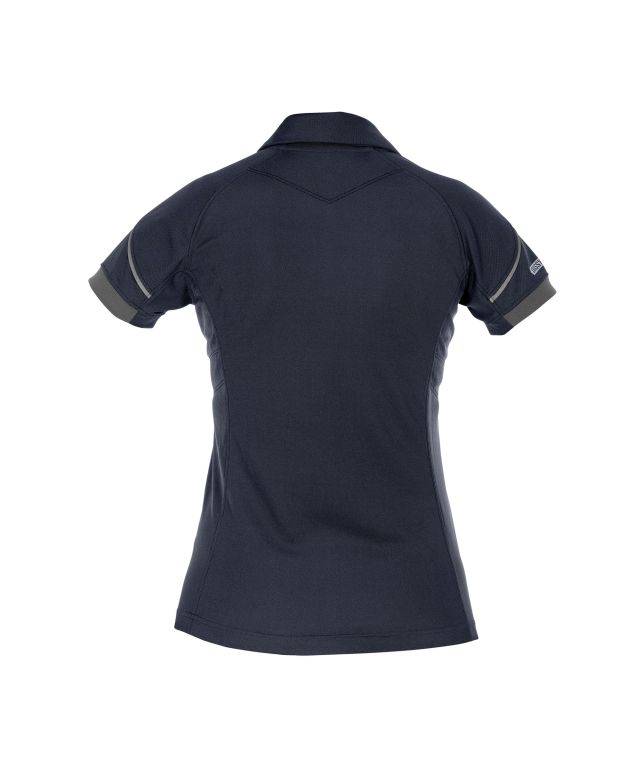 Poloshirt für Damen, NACHTBLAU/ANTHRAZITGRAU, Gr. XS