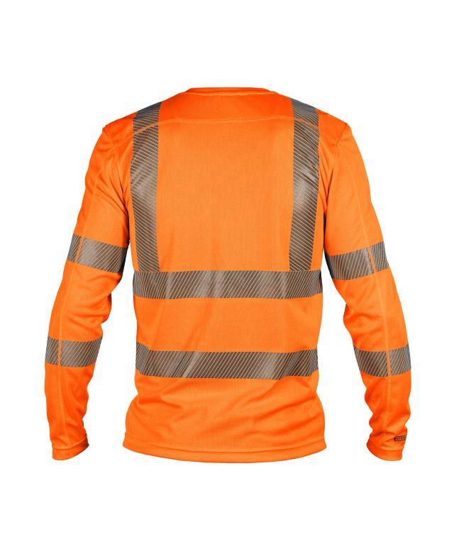 Warnschutz UV-T-Shirt mit langen Ärmeln, NEONORANGE, Gr. 3XL