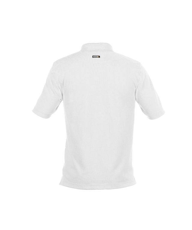Poloshirt geeignet für Industriereinigung, WEIß, Gr. S
