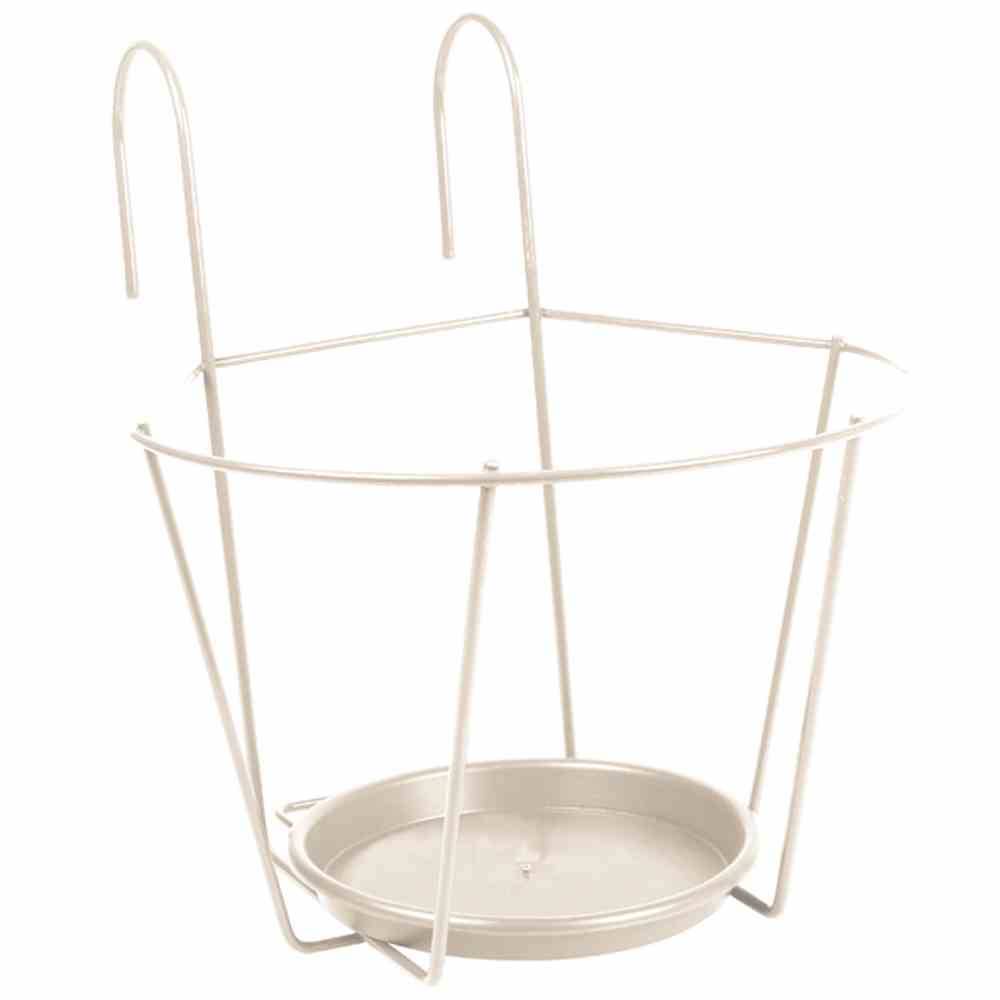 Jardifer 330-107 Haken-Topfhalter 25 cm, weiß