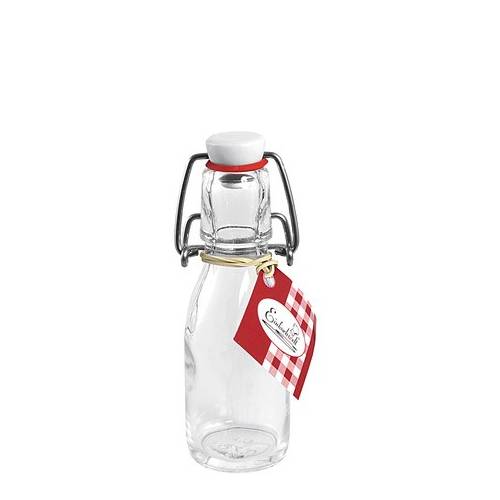 EINKOCHWELT 220100 Glasbügelflasche Bügelverschluss, 100 ml, klar