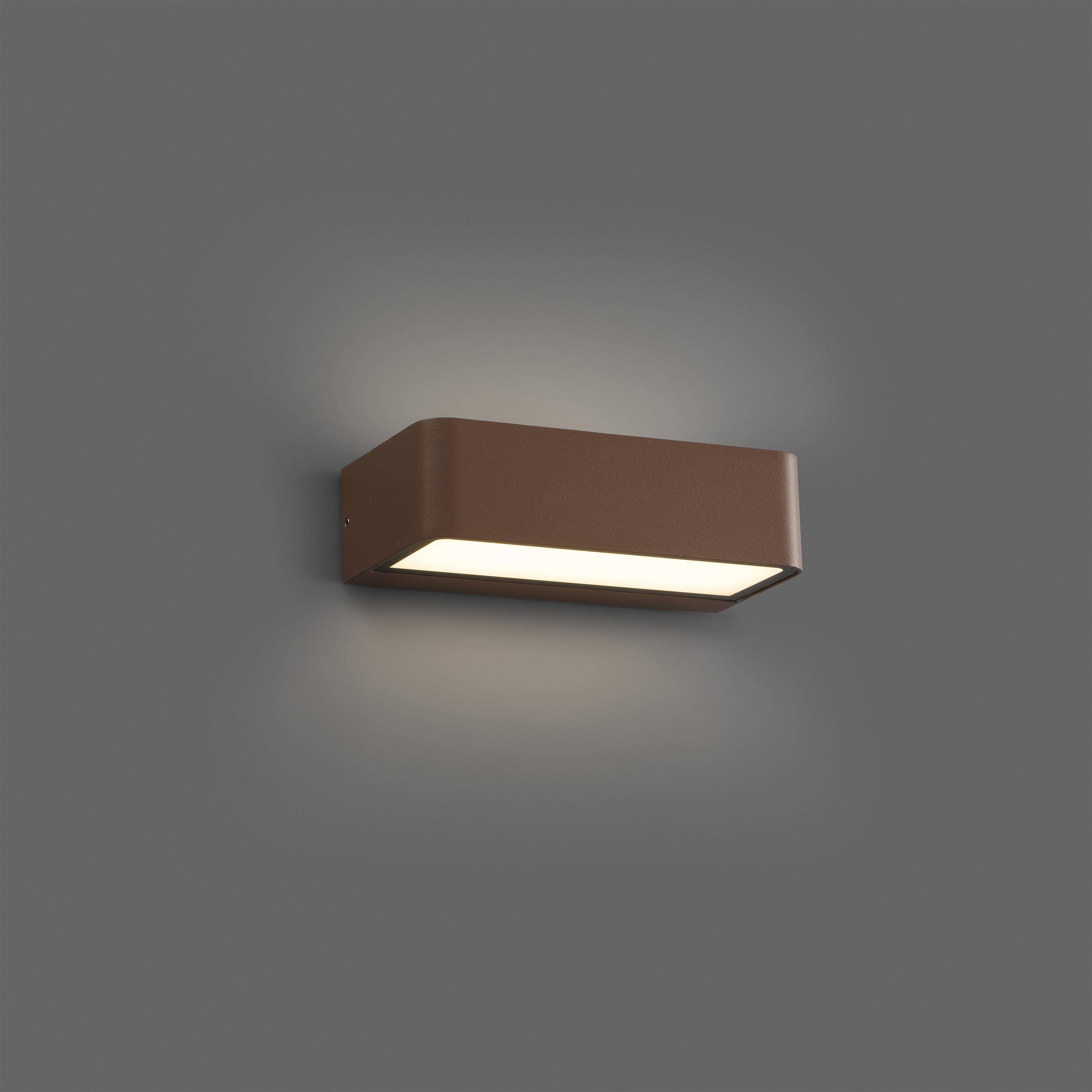 LED Außen Wandleuchte Takua Braun