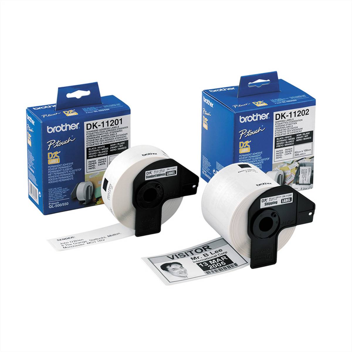 Brother DK-11202 - Schwarz auf Weiß - 62 x 100 mm 300 Etikett(en) (1 Rolle(n) -