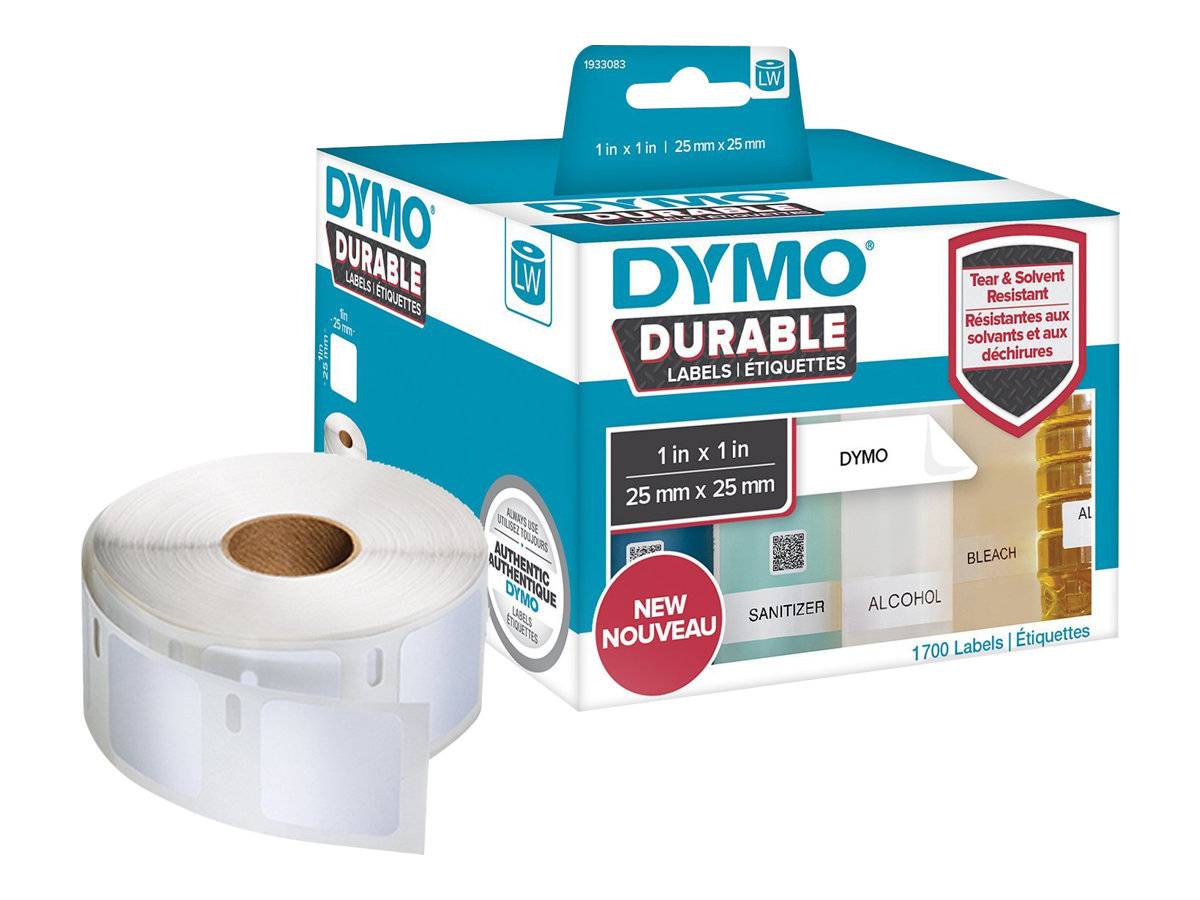 DYMO LabelWriter Address - Klebstoff - weiß - 25 x 25 mm 1700 Etikett(en) (1 Rolle(n)