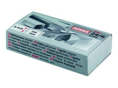 NOVUS DAHLE - Novus SUPER - Heftklammern - 24/6 - 6 mm - Stahldraht