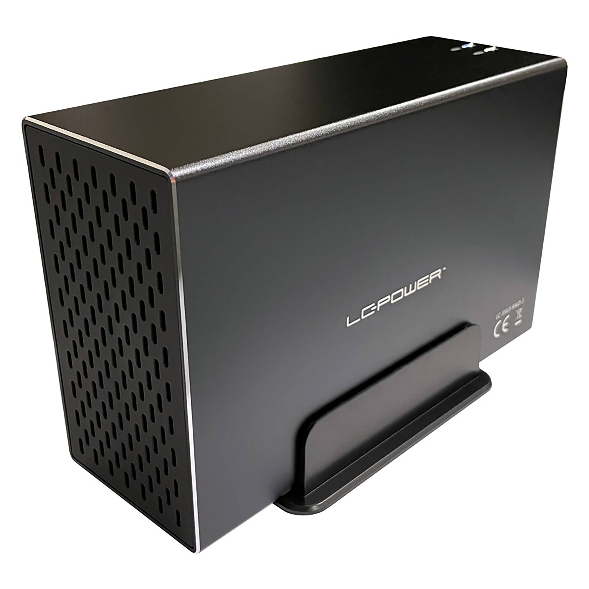 LC-Power LC-35U3-RAID-2, HDD-Gehäuse, 3.5 Zoll, SATA, Serial ATA II, Serial ATA III, 5 Gbit/s, USB Anschluss, Schwarz