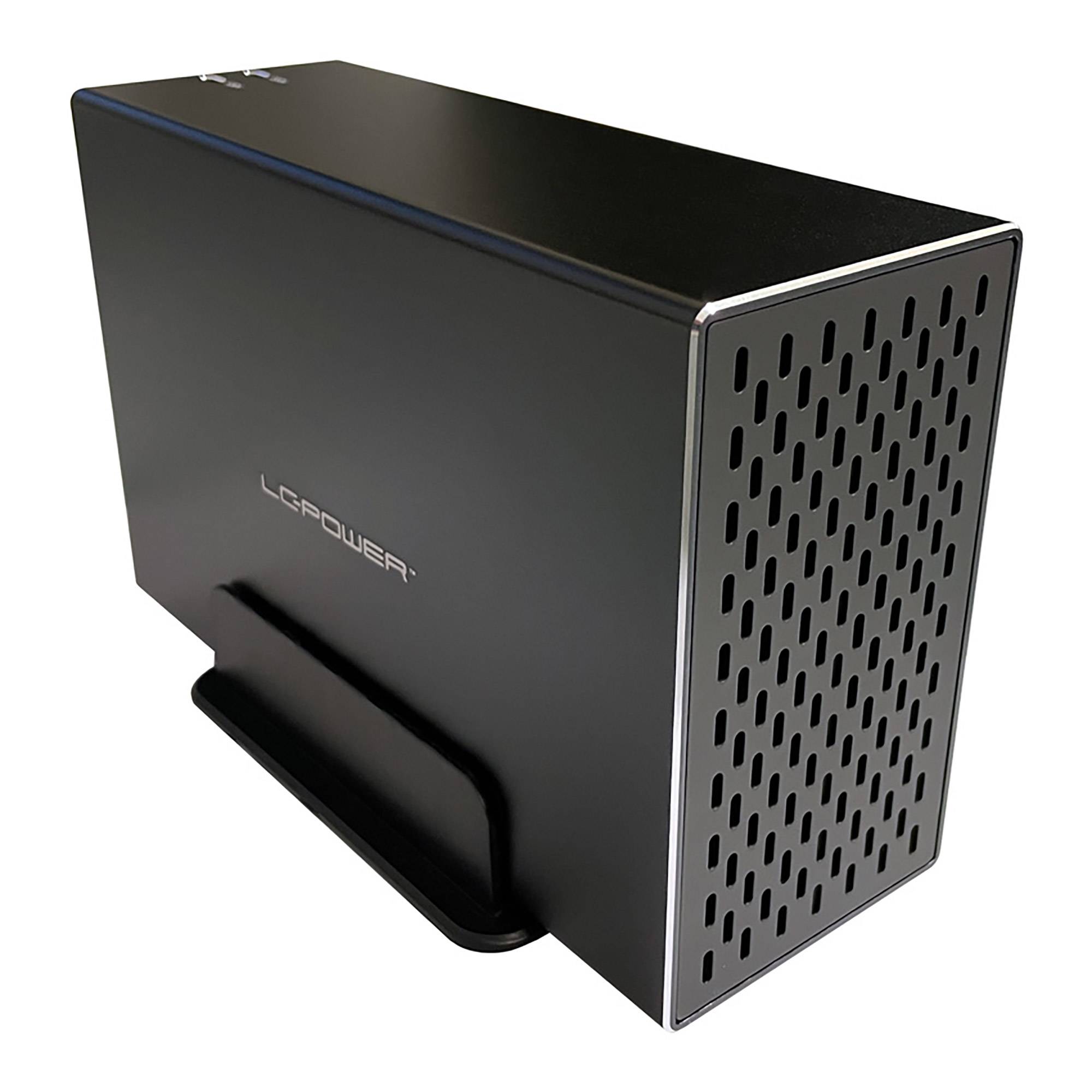 LC-Power LC-35U3-RAID-2, HDD-Gehäuse, 3.5 Zoll, SATA, Serial ATA II, Serial ATA III, 5 Gbit/s, USB Anschluss, Schwarz