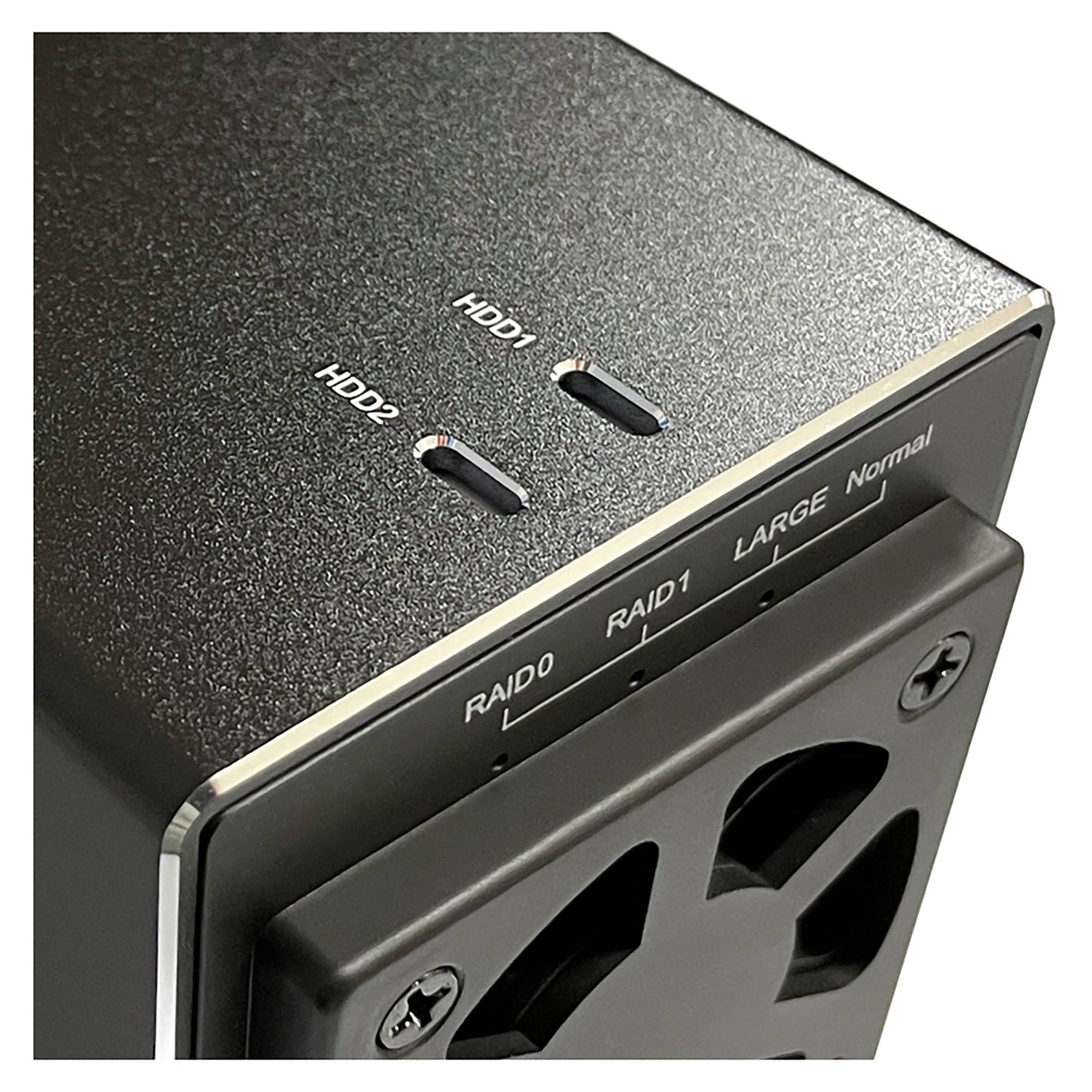 LC-Power LC-35U3-RAID-2, HDD-Gehäuse, 3.5 Zoll, SATA, Serial ATA II, Serial ATA III, 5 Gbit/s, USB Anschluss, Schwarz