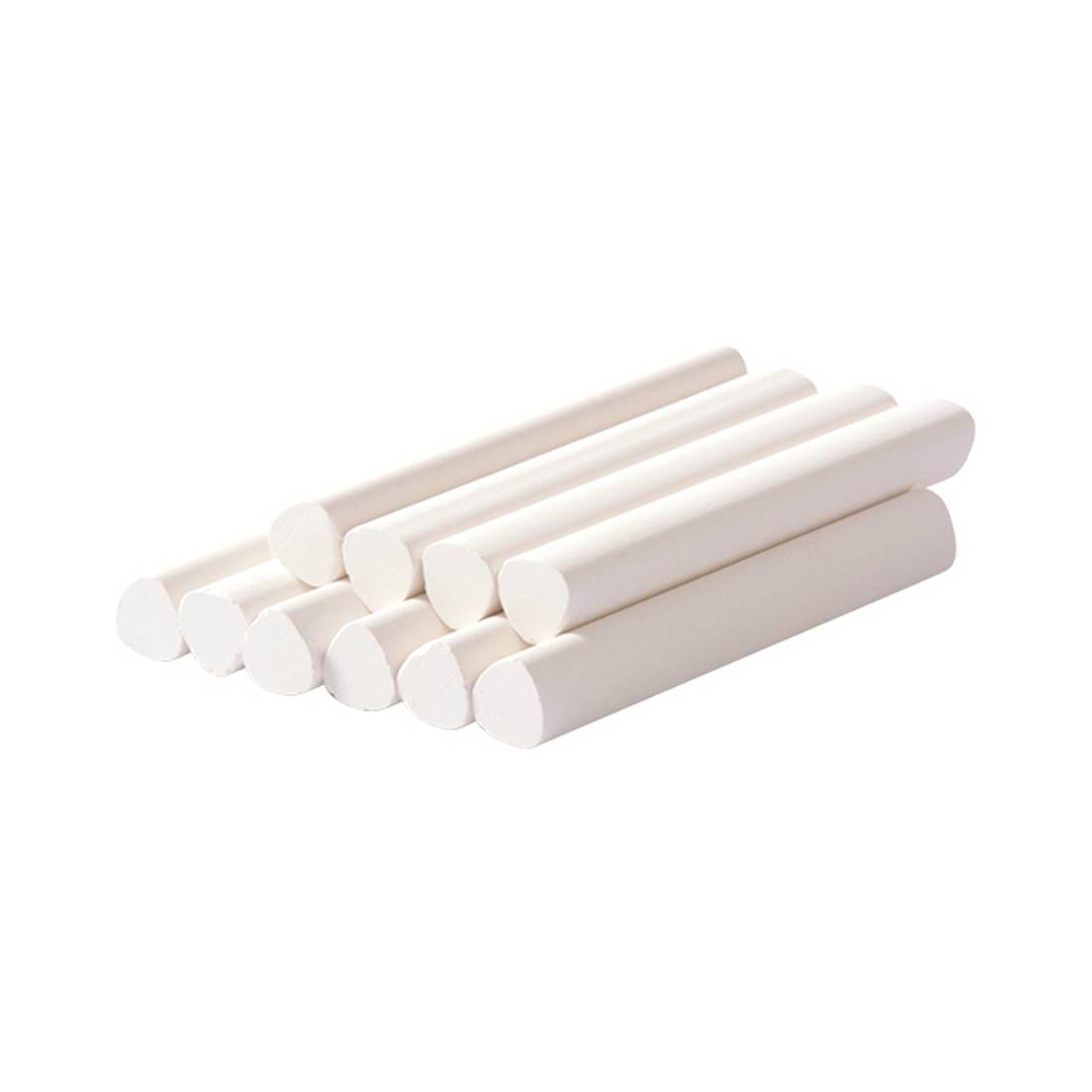 EDUPLAY 120474 Kreide Dreikant, Ø 1 x 8 cm, weiß (10er Pack)