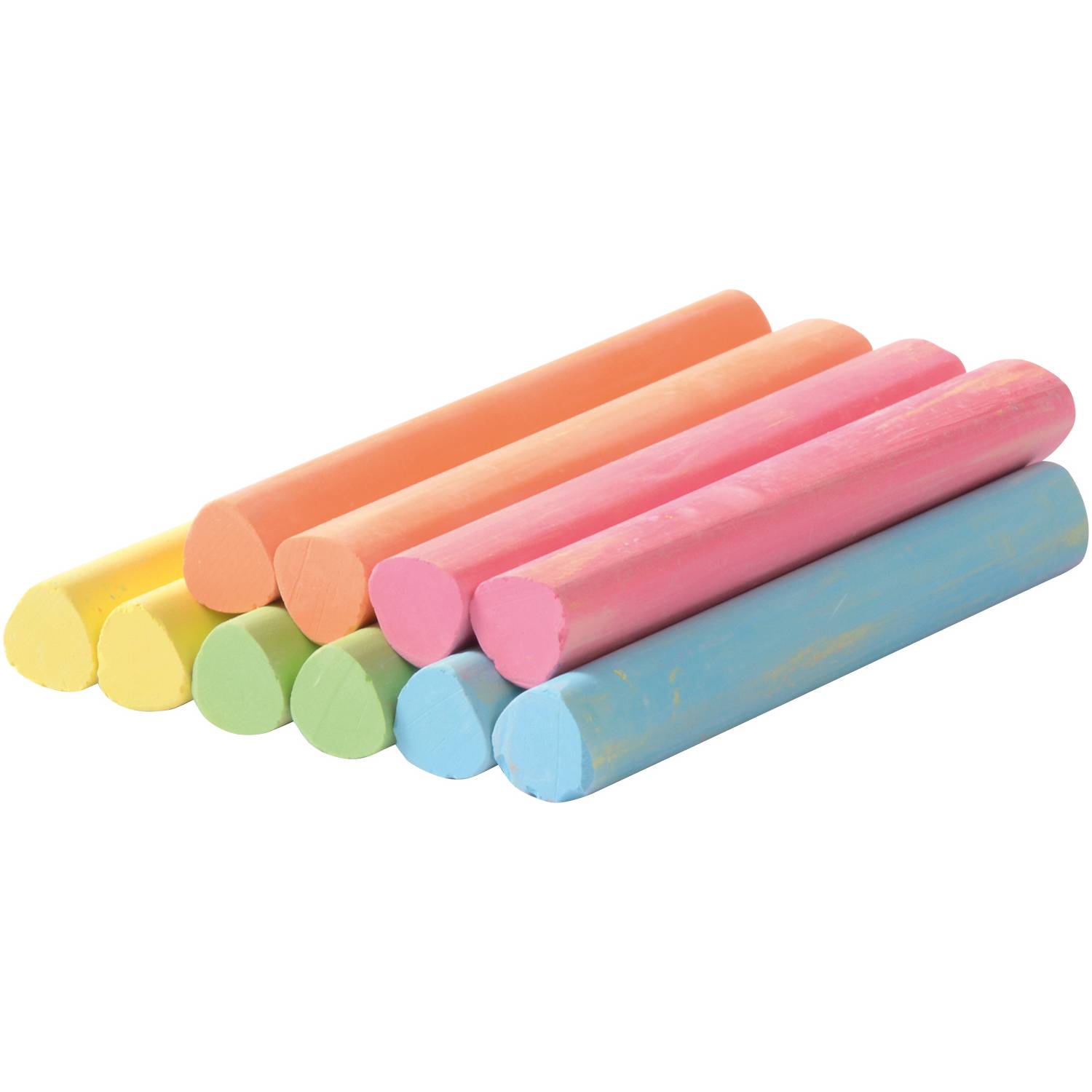 EDUPLAY 120475 Kreide Dreikant, Ø 1 x 8 cm, bunt, 10-teilig (1 Set)
