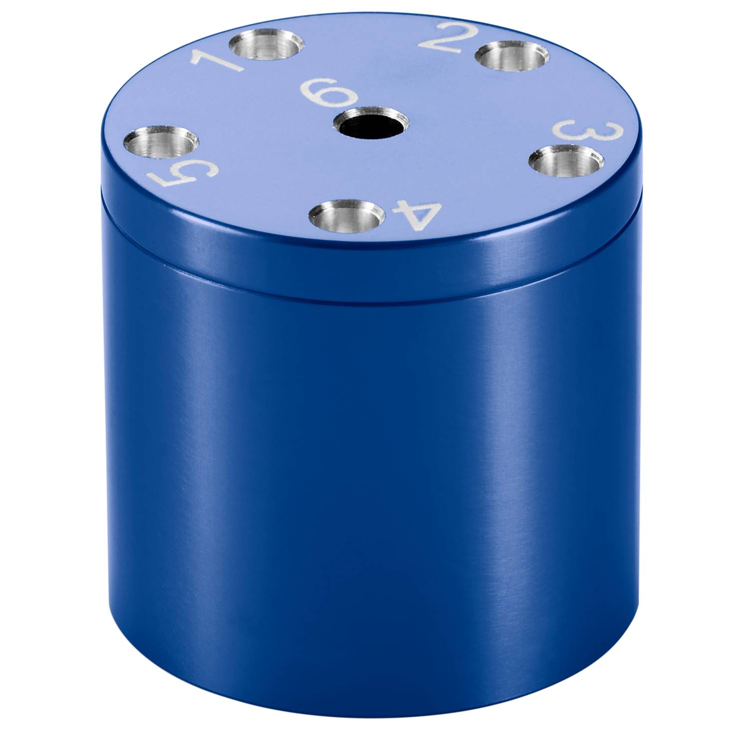 BestSaller 3005 SUPER SIX Würfelspiel Aluminum, 36 Spielstäbchen & 2 Würfel, blau