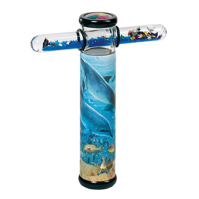 goki 15310 Kaleidoskop mit Zauberstab Delfin, blau