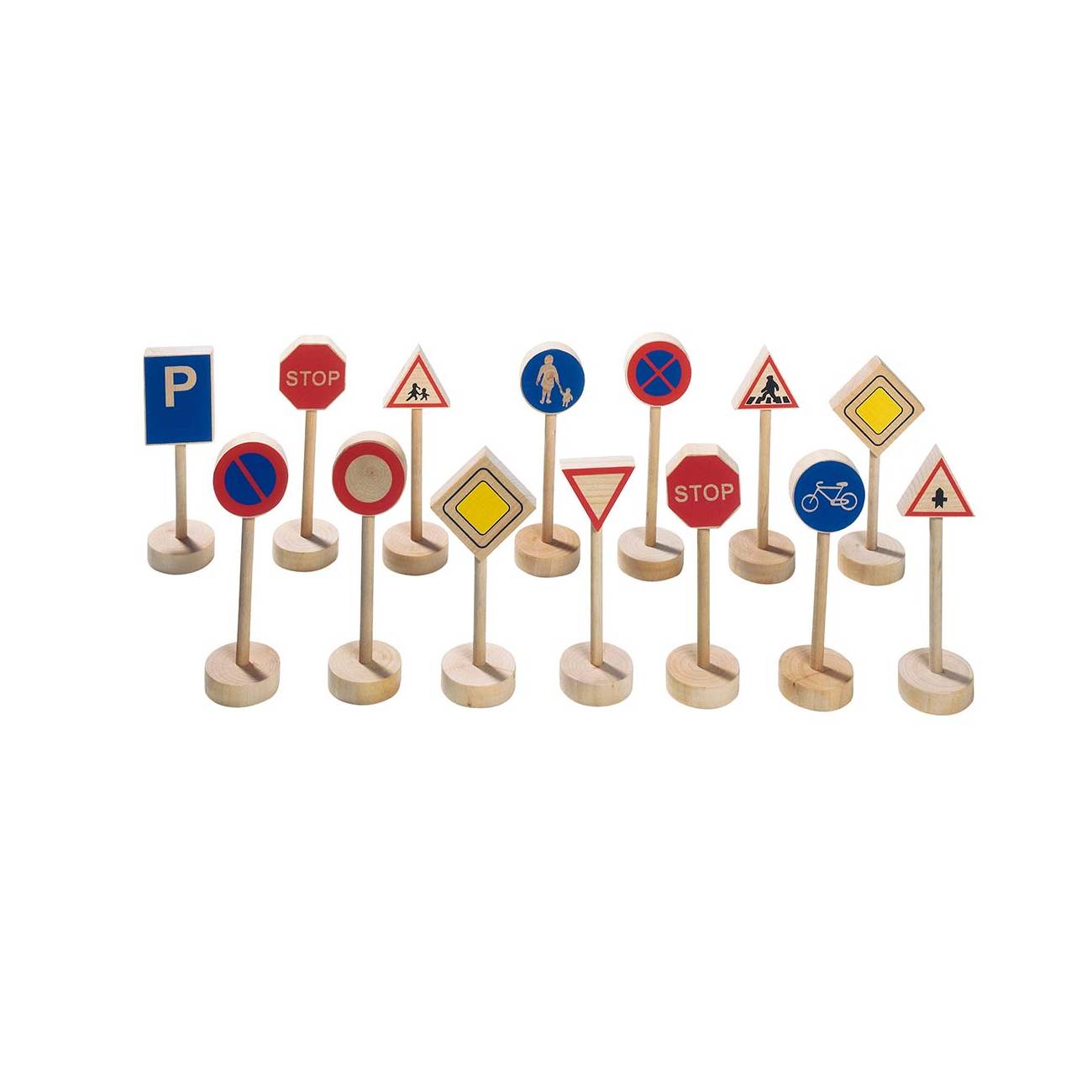 goki WM397 Verkehrszeichen I, mehrfarbig (1 Set)