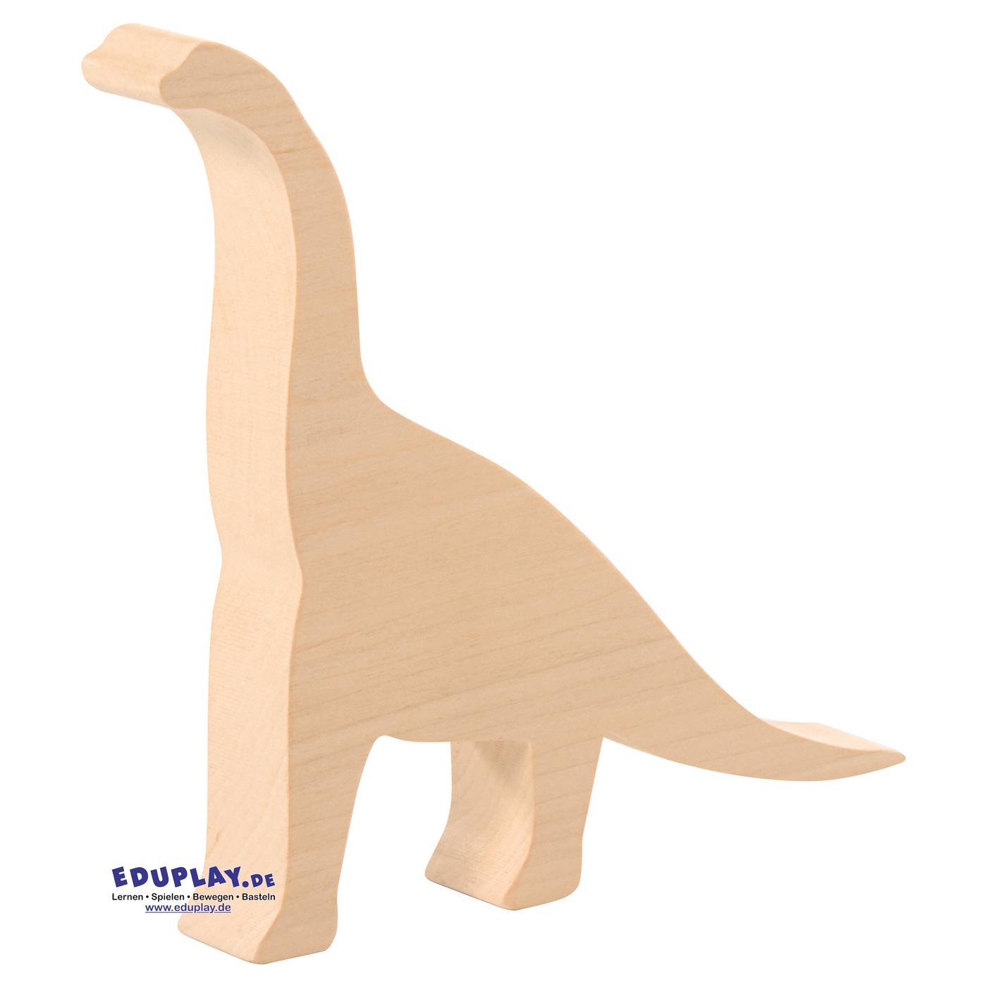 EDUPLAY 210274 Schnitzholz Dino, Holz, natur, 3-teilig (1 Set)