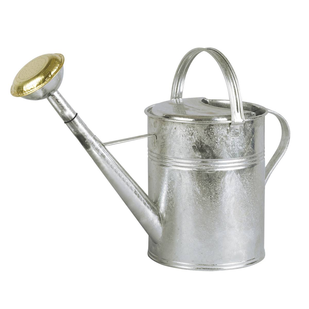 KOVOTVAR 26051111 Deluxe Gießkanne mit Brause, Metall, verzinkt, 9 Liter, verzinkt