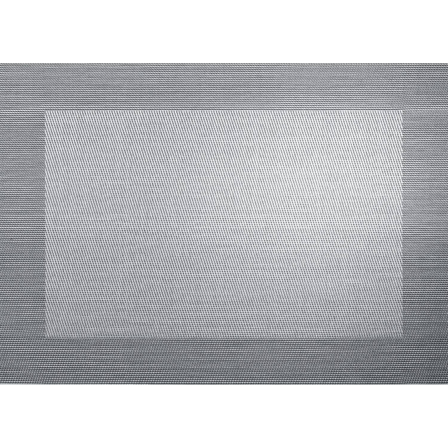 ASA Selection 78088076 Weboptik Tischset, 46 x 33 cm, Polychlorid, silber/schwarz