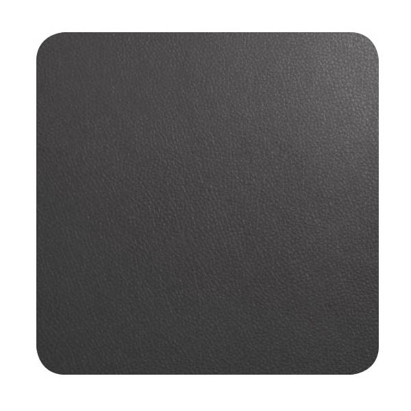 ASA Selection 7837420 Untersetzer für Gläser, 10 x 10 cm, Kunststoff in Lederoptik, basalt (4er Pack)