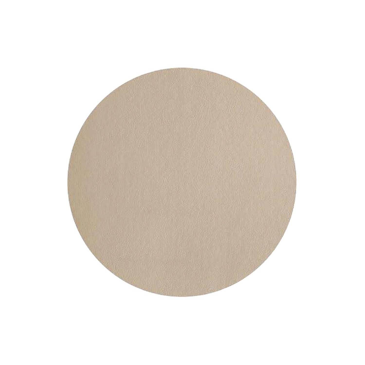 ASA Selection 7851420 Lederoptik Tischset rund, Ø 38 cm, Polychlorid, stone