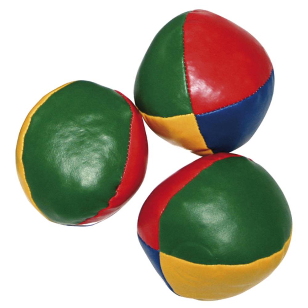 EDUPLAY 170-009 Jonglierbälle aus Kunstleder, Ø ca. 5,5 cm, bunt (3er Pack)