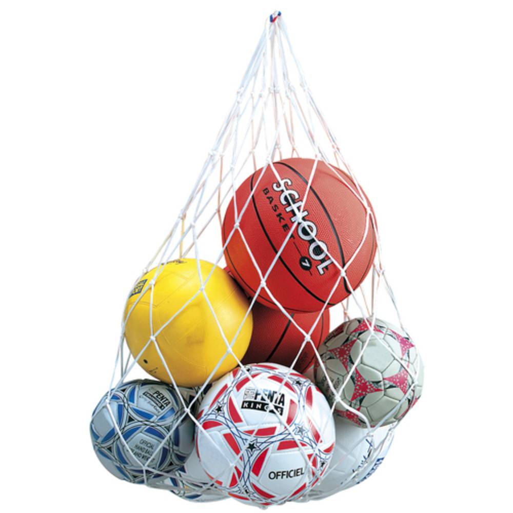 EDUPLAY 170-133 Ballnetz, Fußballnetz, Aufbewahrungsnetz, 100 x 70 cm, ohne Bälle; Nylon, weiß