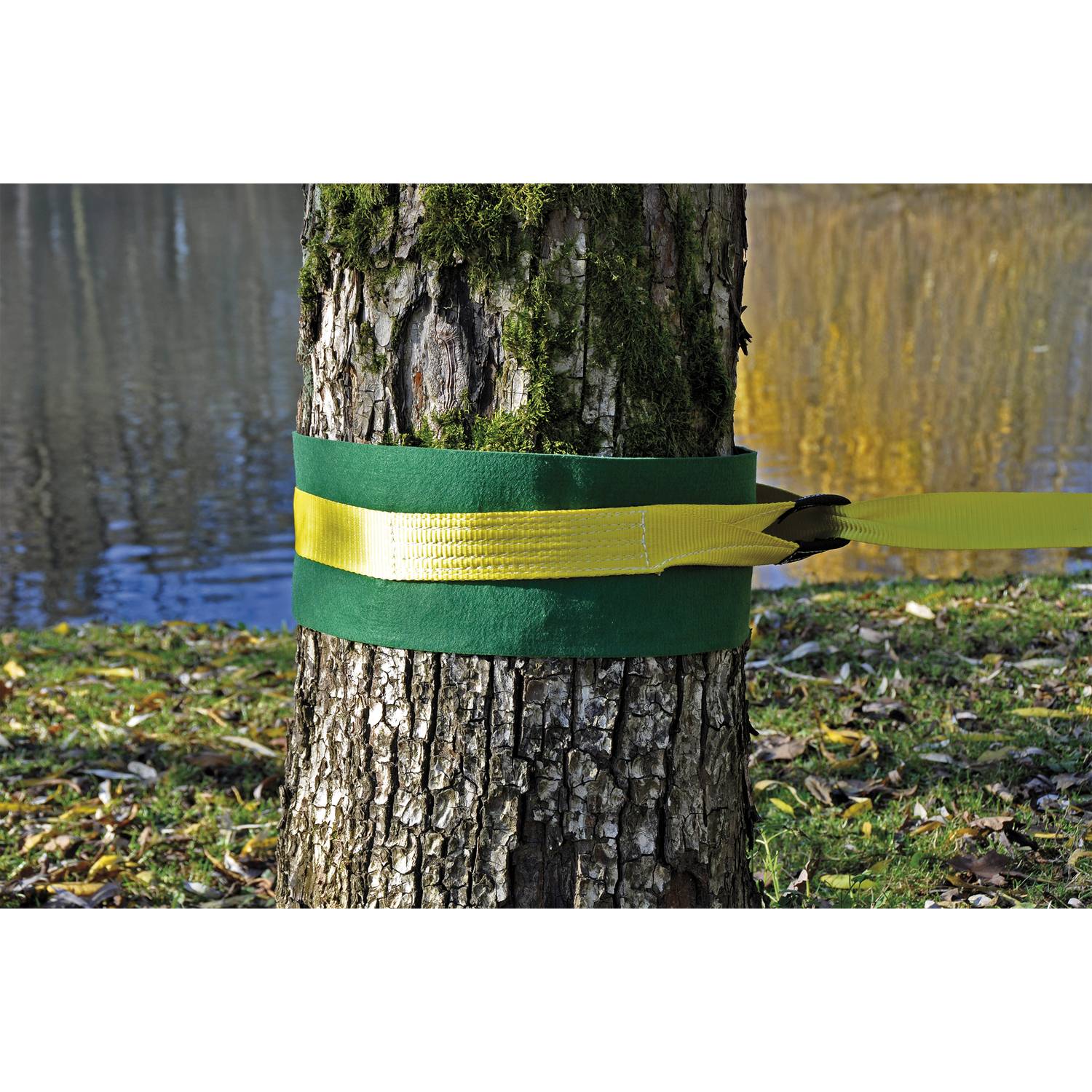 EDUPLAY 170176 Baumschoner Slackline, dunkelgrün (2er Pack)